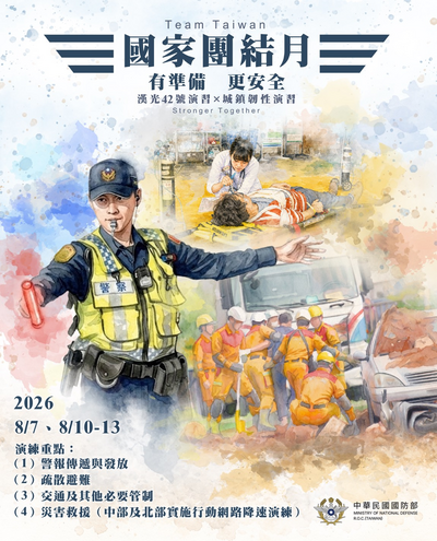 漢光實兵演練及城鎮韌性（防空）演習